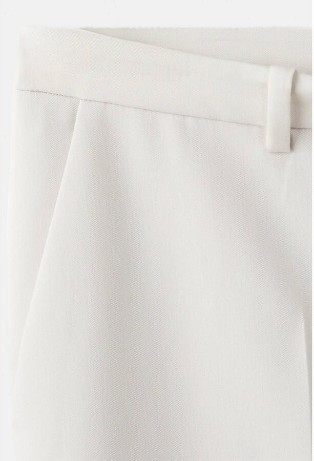 Mango slim regular waist broek ecru - Foto 2