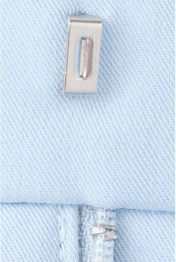 Mango slim regular waist broek lichtblauw - Foto 2
