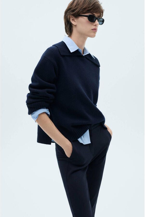 Mango slim regular waist pantalon