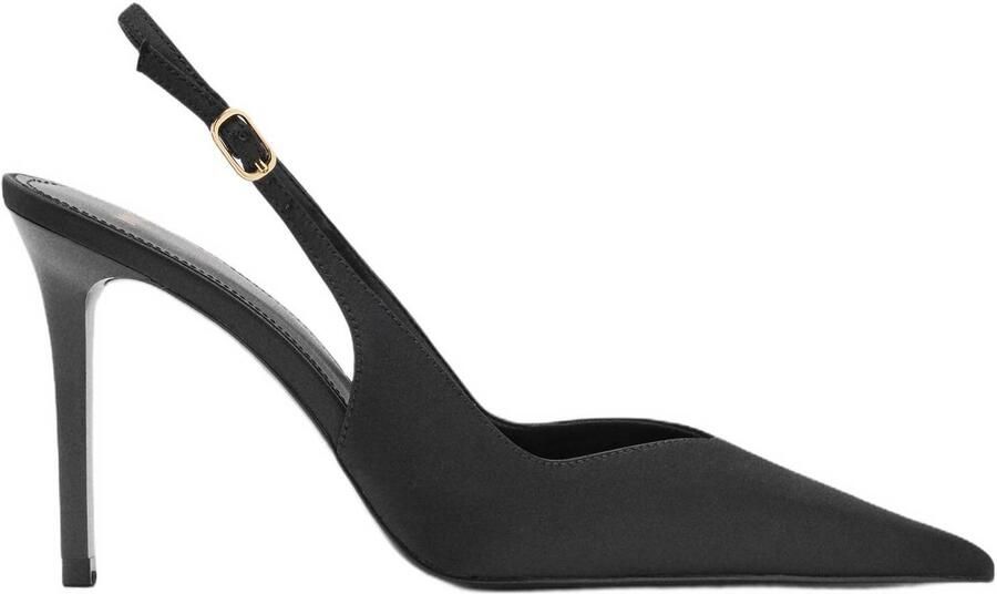 Mango slingback pumps met naaldhak zwart