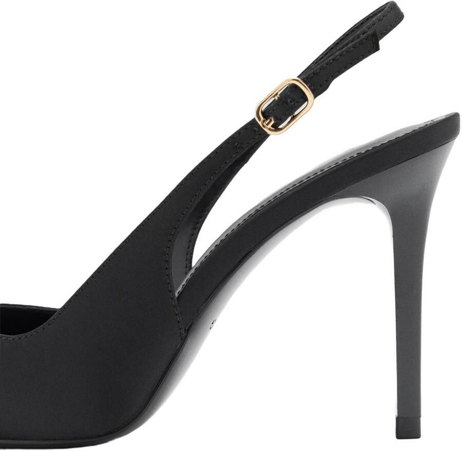 Mango slingback pumps met naaldhak zwart - Foto 3