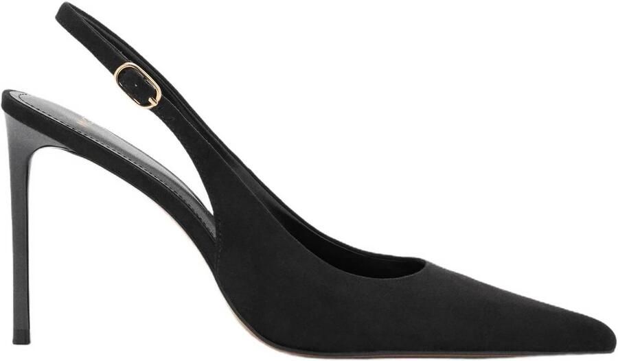 Mango slingback pumps met naaldhak zwart