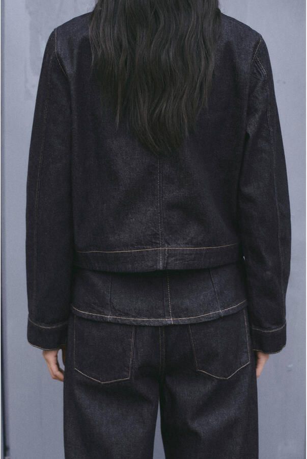 Mango spijkerjas dark blue denim - Foto 3