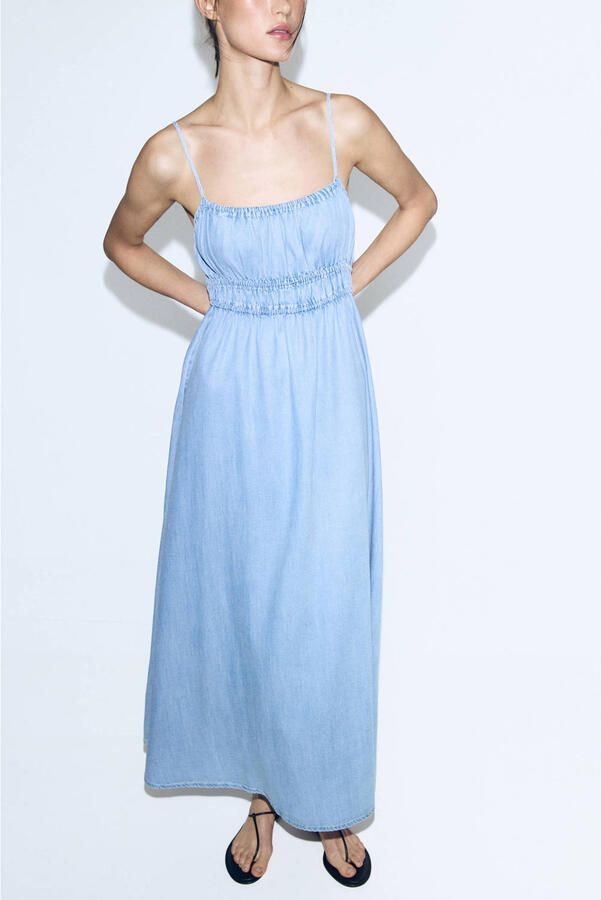 Mango spijkerjurk light blue denim