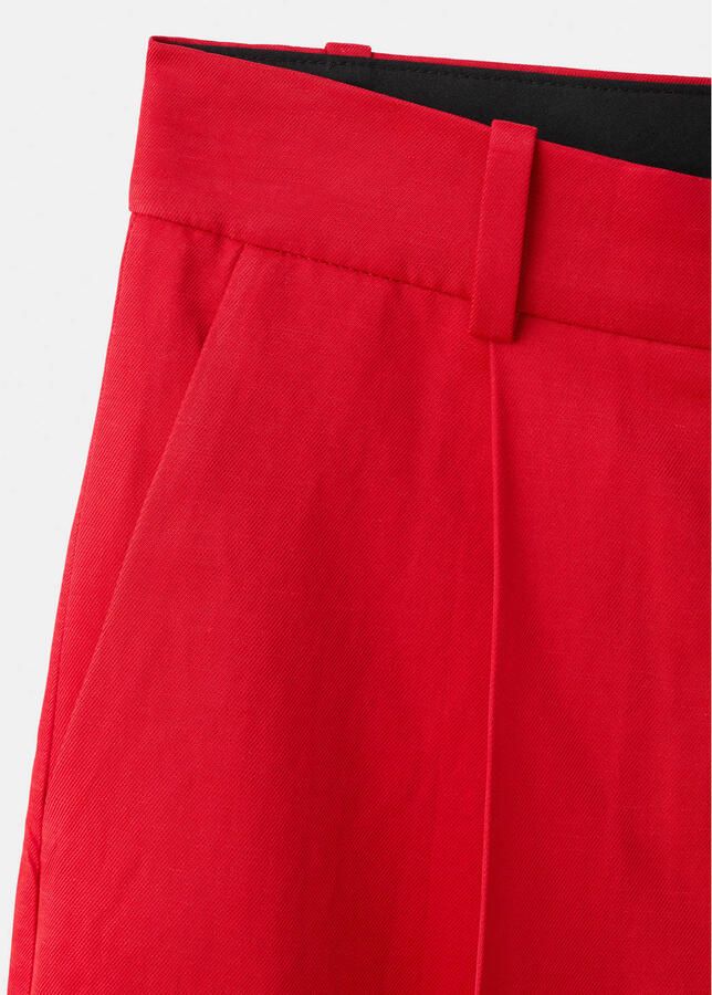 Mango straight bermuda short rood - Foto 2