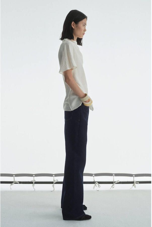 Mango straight fit jeans dark blue denim - Foto 1