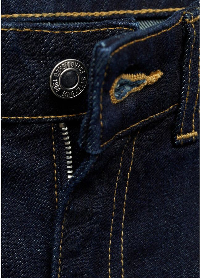 Mango straight fit jeans dark blue denim - Foto 2