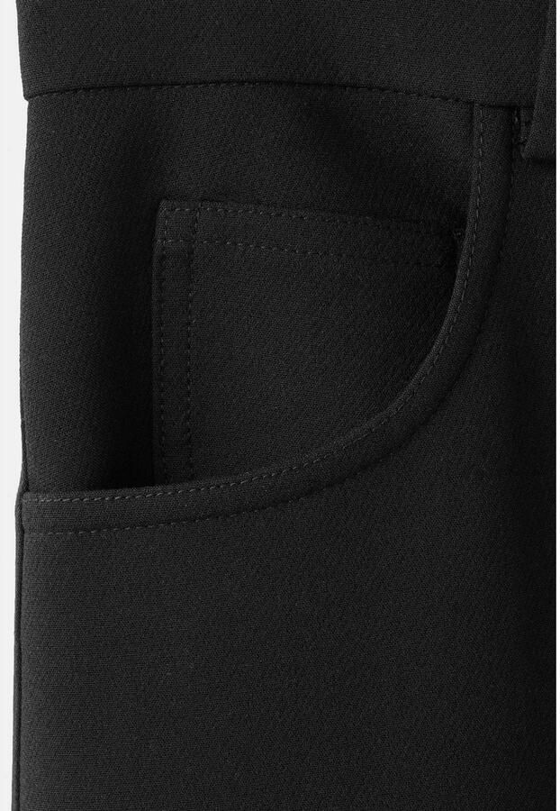 Mango straight high waist broek zwart - Foto 2