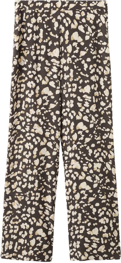 Mango straight high waist casual broek bruin - Foto 2