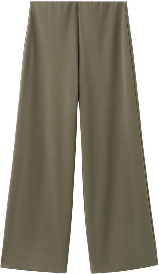 Mango straight high waist casual broek kaki - Foto 2