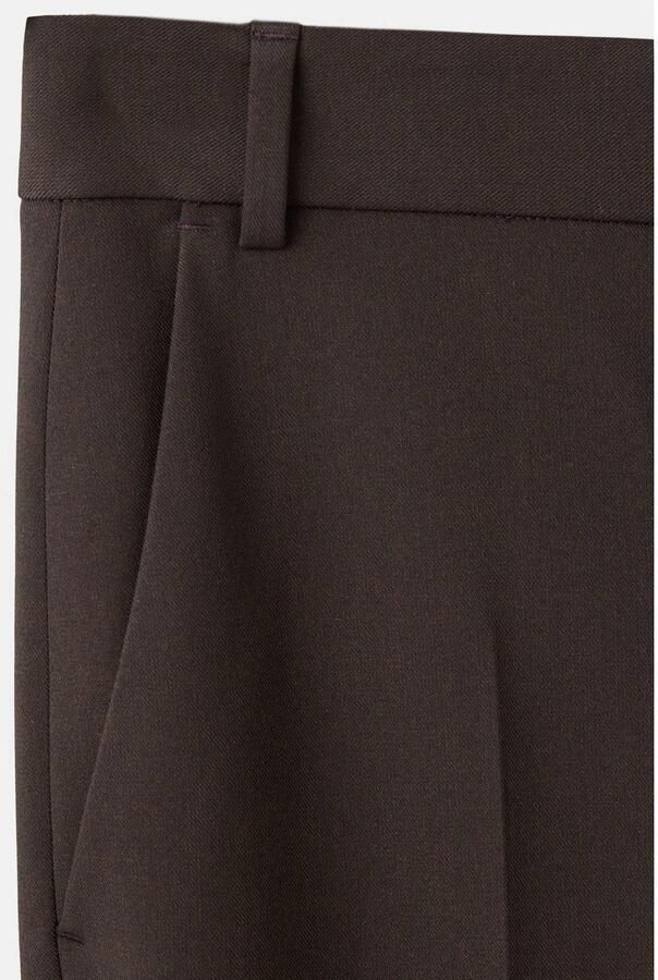 Mango straight leg broek bruin - Foto 3