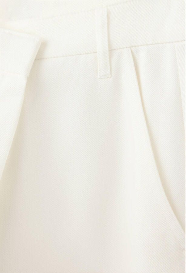 Mango straight leg broek ecru - Foto 3
