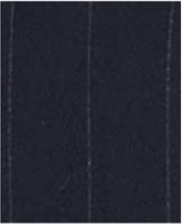 Mango straight leg broek met krijtstreep blauw - Foto 2