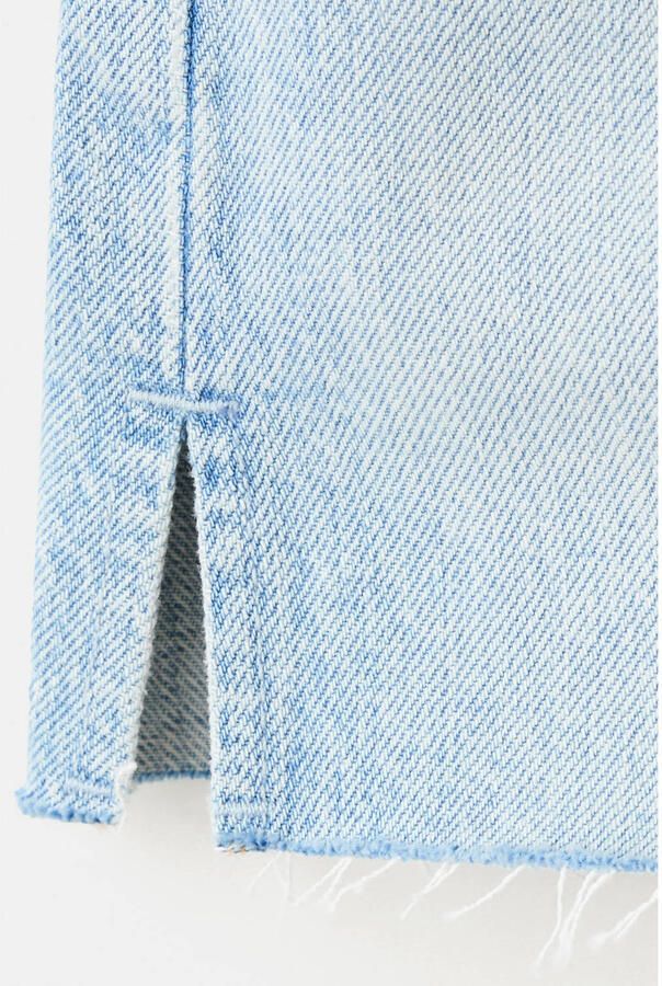Mango straight leg denim short lichtblauw - Foto 2