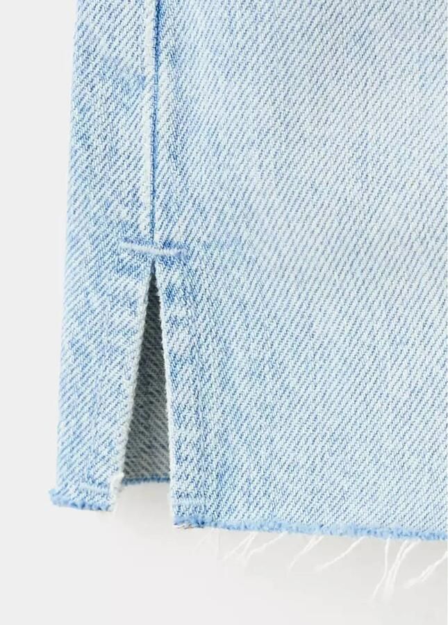 Mango straight leg denim short lichtblauw - Foto 2