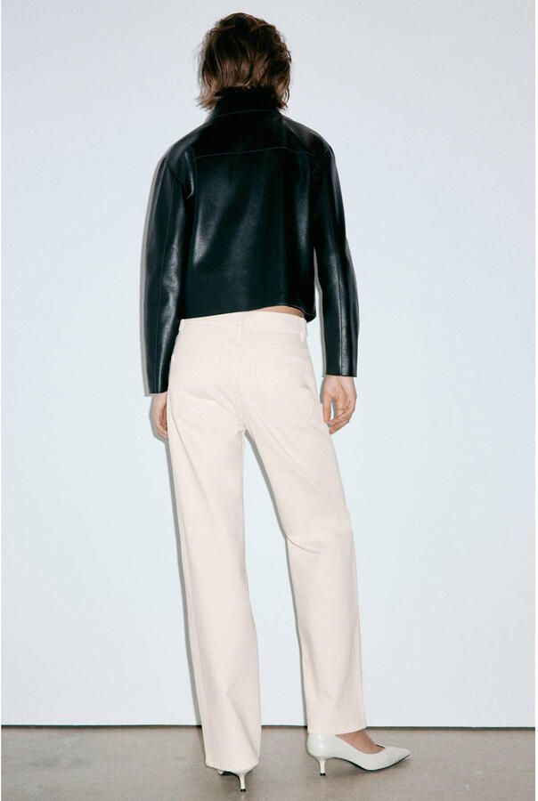 Mango straight leg jeans beige - Foto 2