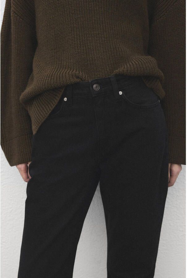 Mango straight leg jeans black denim - Foto 3