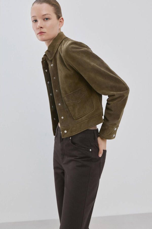 Mango straight leg jeans bruin - Foto 3