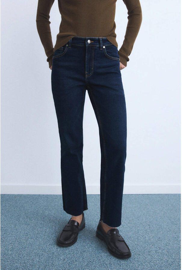 Mango straight leg jeans dark blue denim - Foto 1