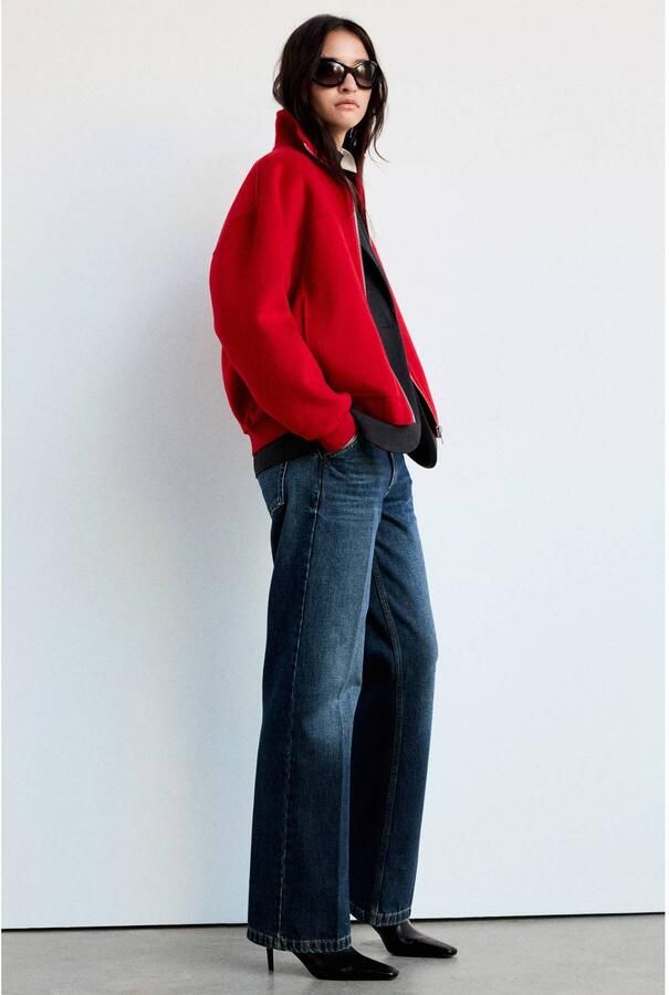 Mango straight leg jeans donkerblauw denim - Foto 2