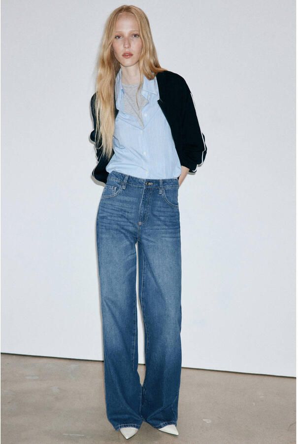 Mango straight leg jeans donkerblauw - Foto 2
