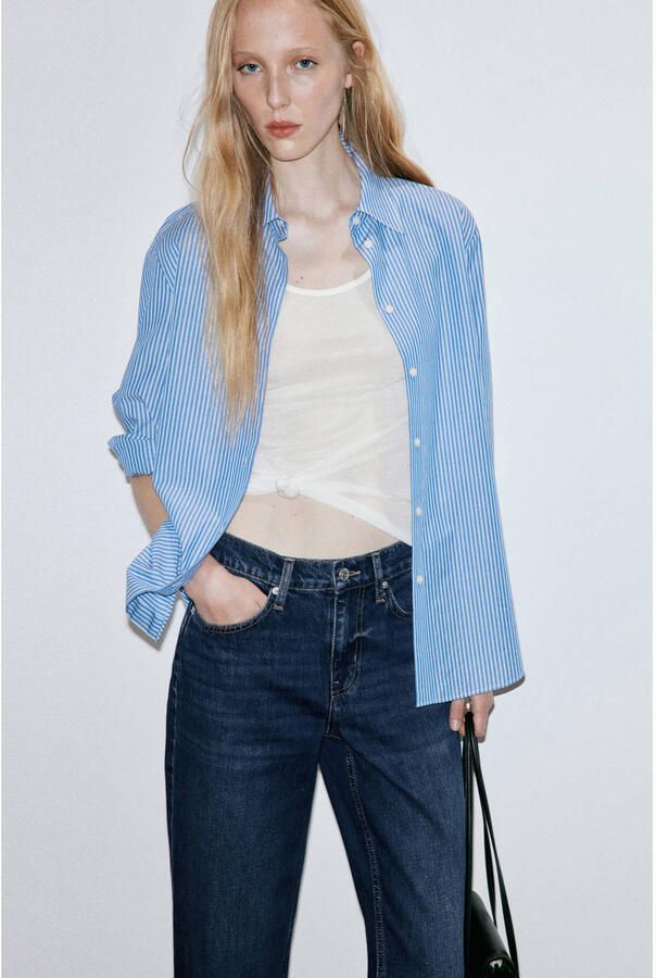 Mango straight leg jeans donkerblauw - Foto 3