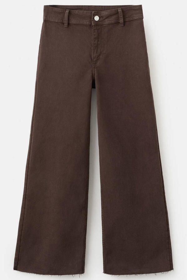 Mango straight leg jeans donkerbruin - Foto 3