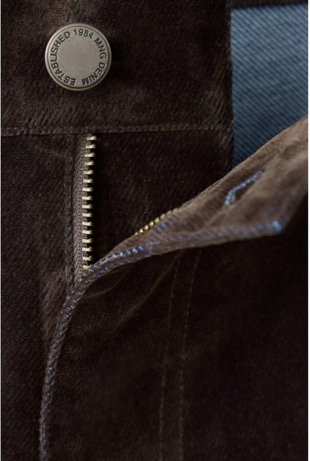 Mango straight leg jeans donkerbruin - Foto 2