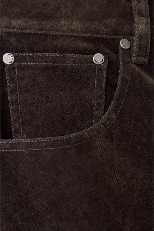 Mango straight leg jeans donkerbruin - Foto 3