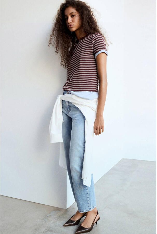 Mango straight leg jeans lichtblauw - Foto 2