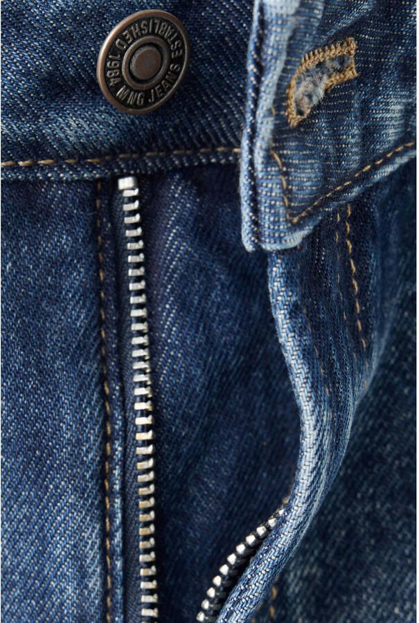 Mango straight leg jeans mediumblauw - Foto 2