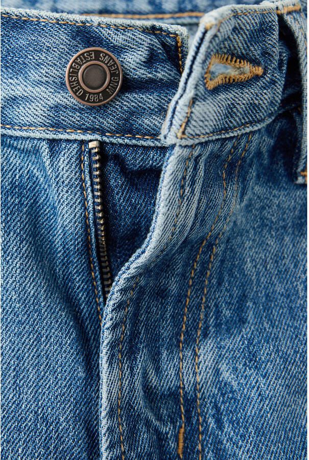 Mango straight leg jeans mediumblauw - Foto 2