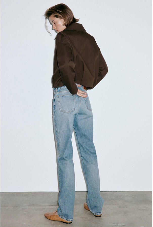 Mango straight leg jeans mediumblauw - Foto 3