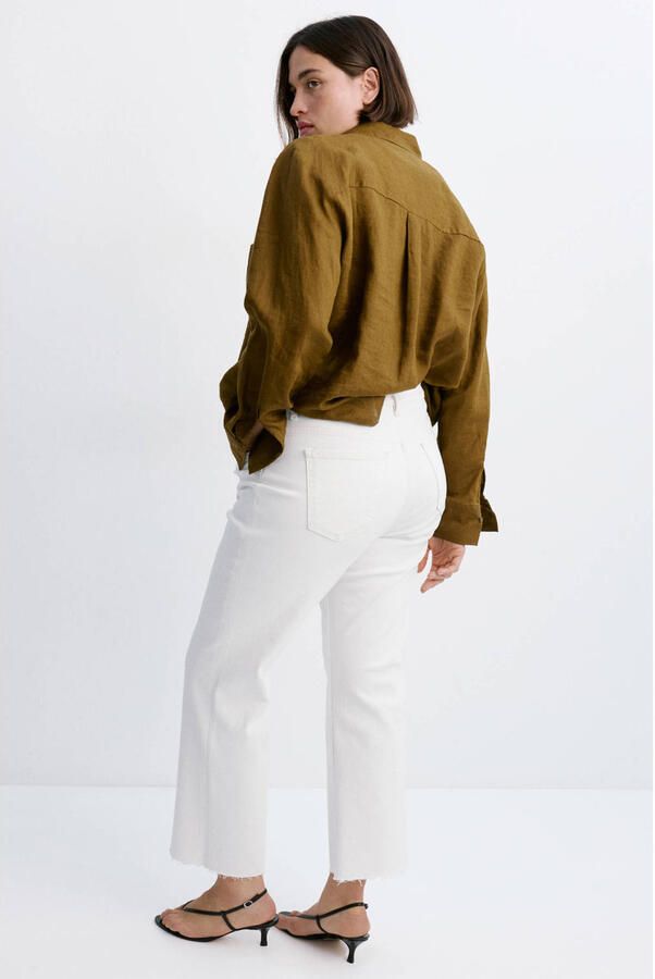 Mango straight leg jeans wit - Foto 3