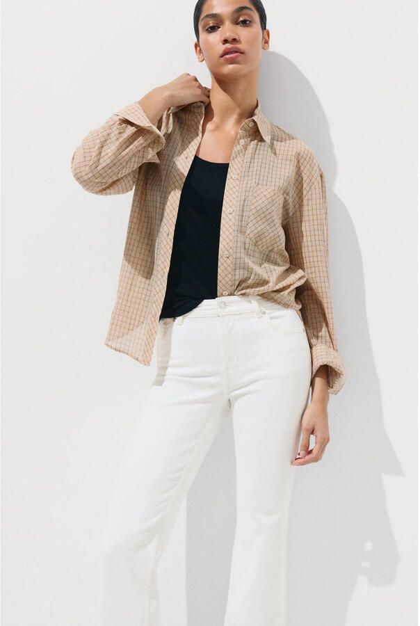 Mango straight leg jeans wit - Foto 2