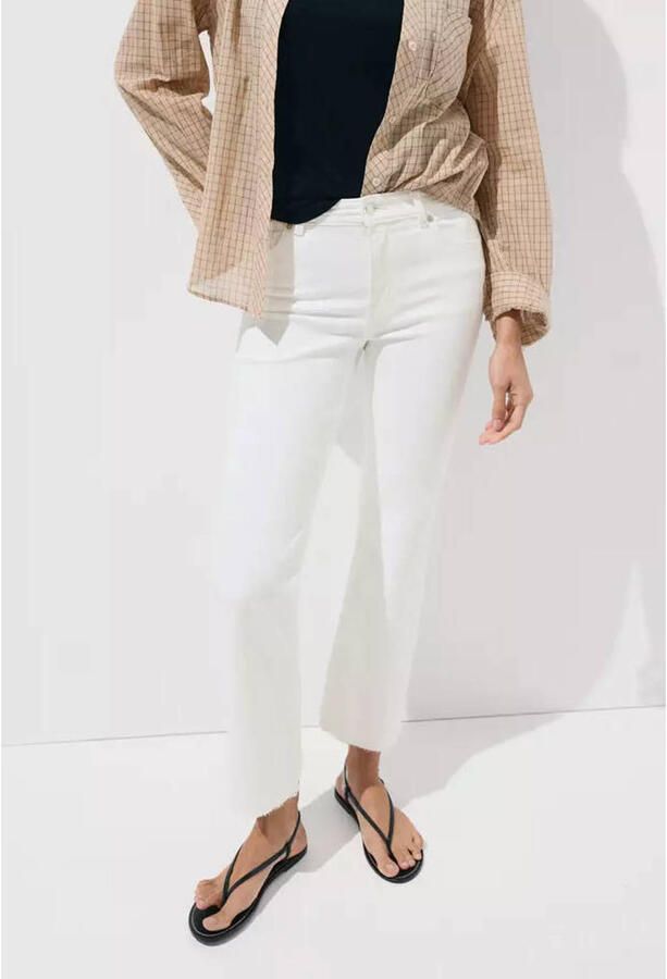 Mango straight leg jeans wit - Foto 2