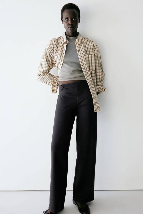 Mango straight leg pantalon antraciet - Foto 2