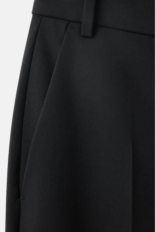 Mango straight leg pantalon zwart - Foto 3