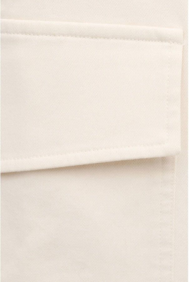 Mango straight low waist cargobroek ecru - Foto 3