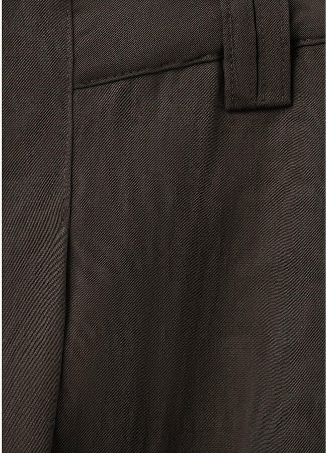 Mango straight regular waist broek bruin - Foto 2