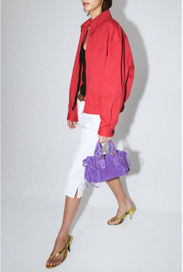 Mango straight regular waist capri wit - Foto 2