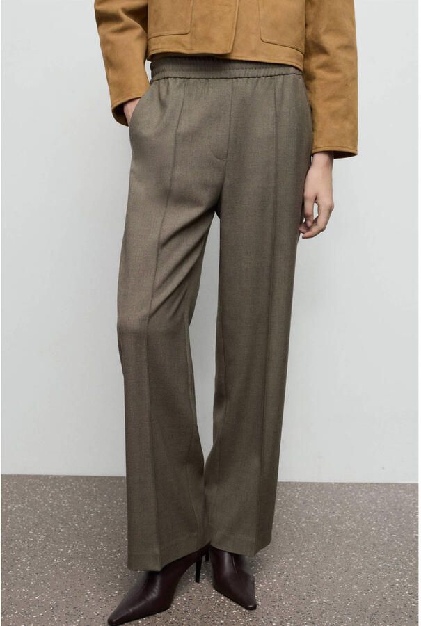 Mango straight regular waist casual broek