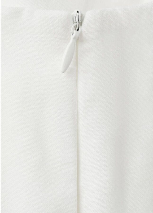 Mango straight regular waist casual short broderie wit - Foto 3
