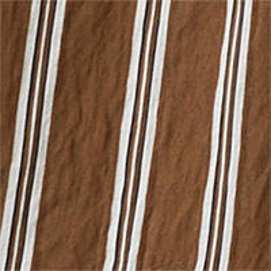 Mango straight regular waist gestreepte pantalon bruin - Foto 2