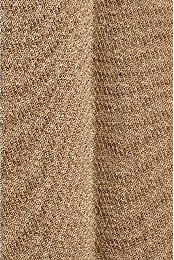 Mango straight regular waist pantalon bruin - Foto 3