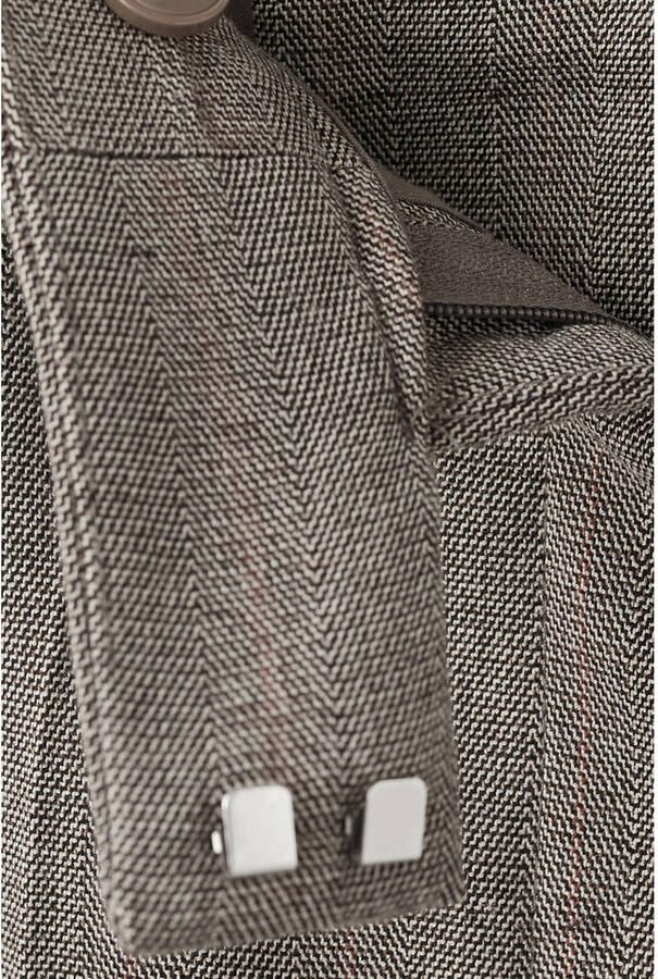 Mango straight regular waist pantalon grijs - Foto 2