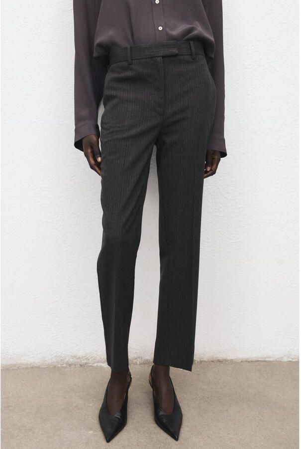 Mango straight regular waist pantalon