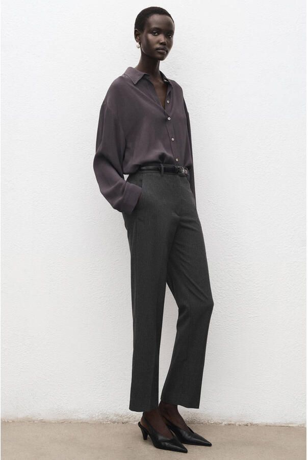Mango straight regular waist pantalon - Foto 2