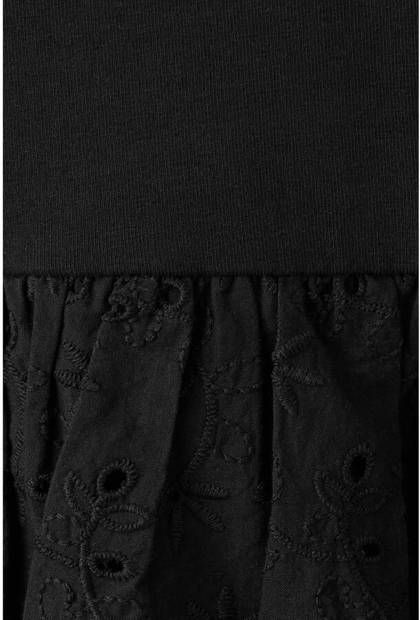 Mango strapless broderie maxi jurk zwart - Foto 2
