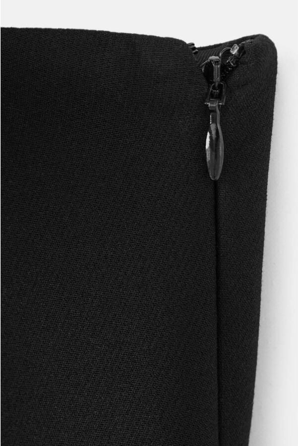 Mango Strapless top met sjaaldetail- zwart - Foto 3